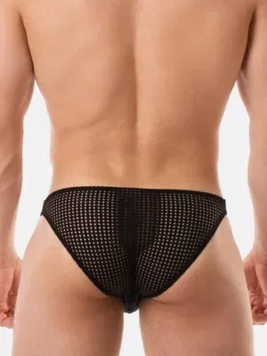 Slip Barcode Berlin Riegi Negro | Mini Slip Rejilla Sexy