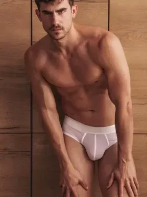 Slip hombre Code 22 Core de microfibra blanco