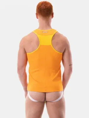 Camiseta de Tirantes Barcode Berlin Dervi Amarillo