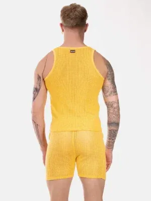 Camiseta de Tirantes Barcode Alabin Amarillo
