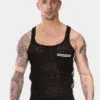 Camiseta de Tirantes Barcode LILAN Negro-Blanco