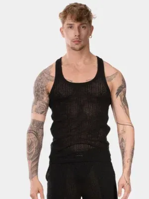 Camiseta de Tirantes Barcode Barnabé Negro