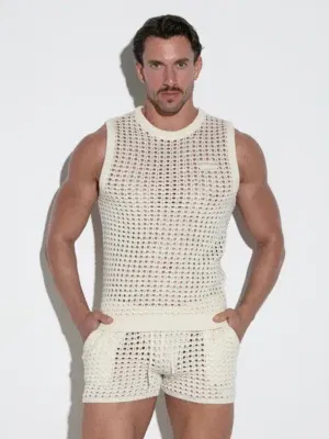 Camiseta de Tirantes Code 22 Diamond Off White