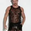 Camisa Tirantes Code 22 Embroided Negra