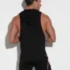 Camiseta Tank Training con Capucha Negra