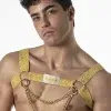 Arnés Leader White Party Gold