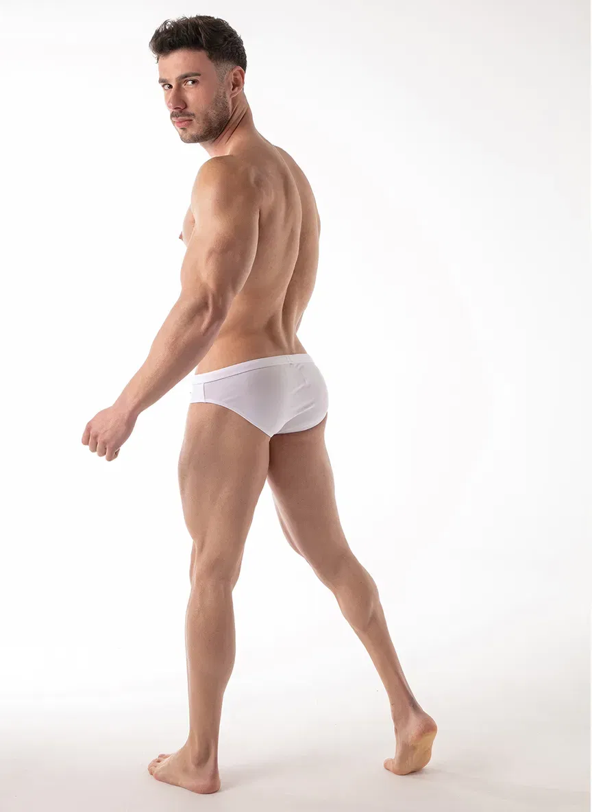 Bañador Slip Blanco Leader White Party