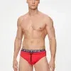 bañador slip Emporio Armani doble cinturilla rojo marino