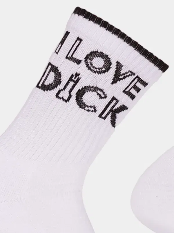 Calcetines Barcode Berlin I Love Dick Blanco - Imagen 2
