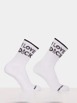 Calcetines Barcode Berlin I Love Dick Blanco