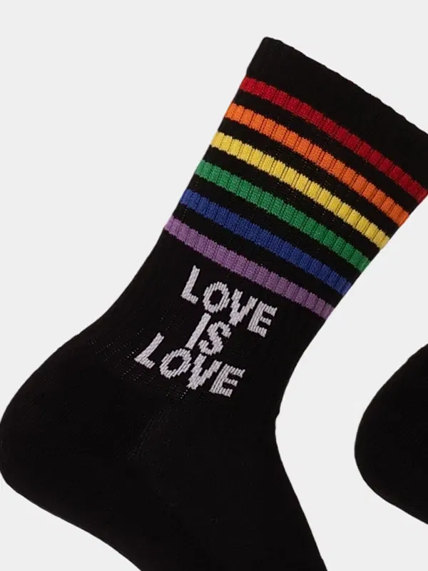 Calcetines Barcode Berlin Gym Love is Love Negro - Imagen 2