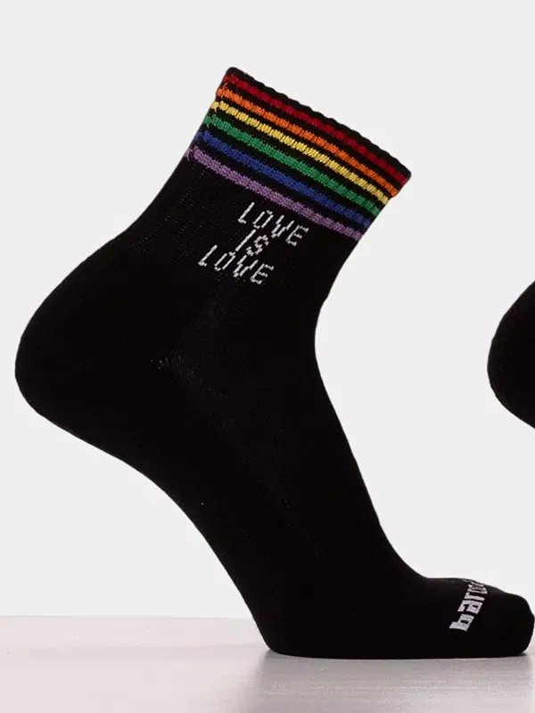 Calcetines Barcode Berlin Half Fetish Love is Love Negro - Imagen 2