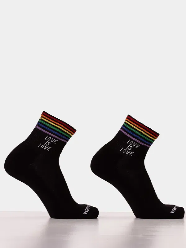 Calcetines Barcode Berlin Half Fetish Love is Love Negro