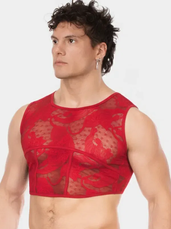 Crop Top Naif Rojo