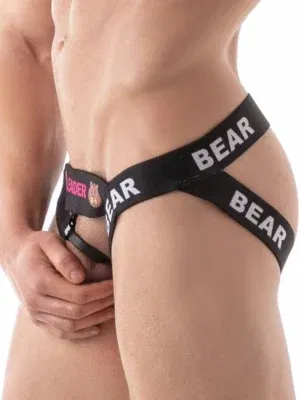 Suspensorio Con Cockring Leader Bear Negro