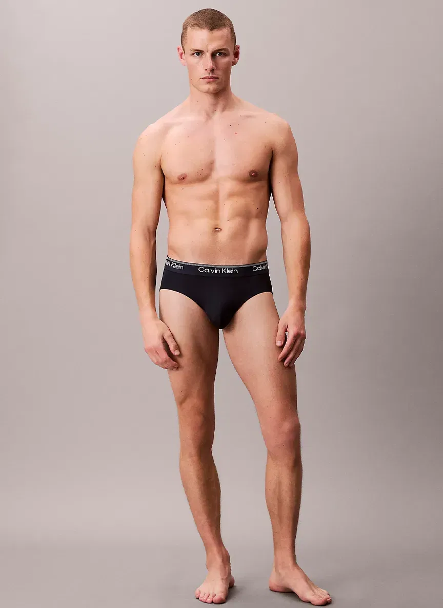 Pack 3 Slips Calvin Klein Microfibra Stretch 0AE