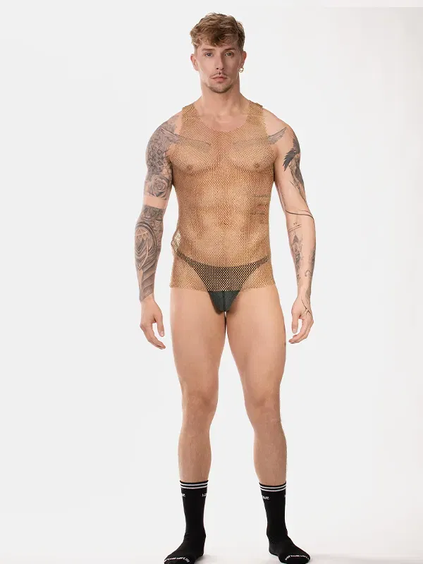 Camiseta de tirantes con strass brillante Blitzy Sand