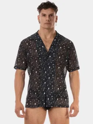 Camisa Barcode Berlin Paisley Negra