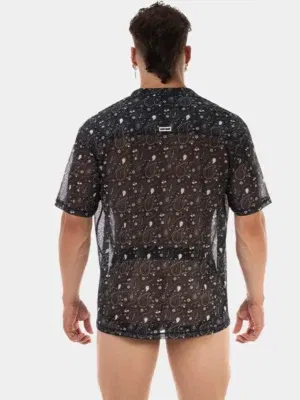 Camisa Barcode Berlin Paisley Negra