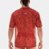 Camisa Barcode Berlin Paisley Roja