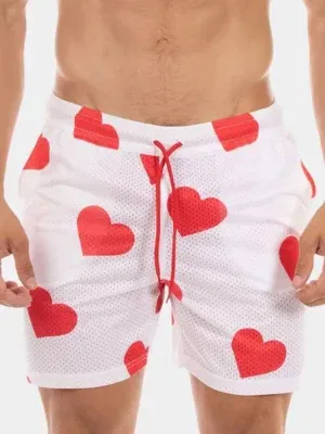 Short Barcode Berlin Hearts Blanco
