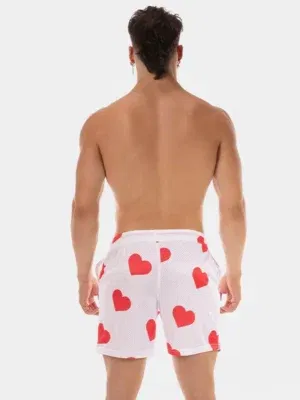 Short Barcode Berlin Hearts Blanco