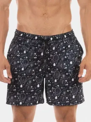 Short Barcode Berlin Paisley Negro