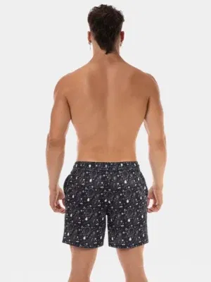 Short Barcode Berlin Paisley Negro