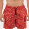 Short Barcode Berlin Paisley Rojo