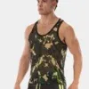 Camiseta de tirantes de camuflaje