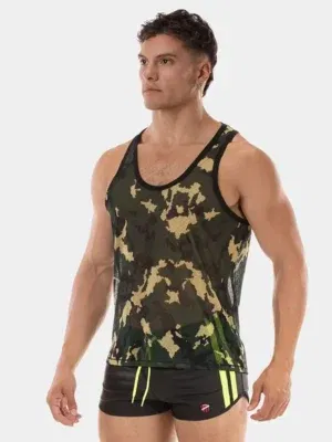 Camiseta de tirantes de camuflaje