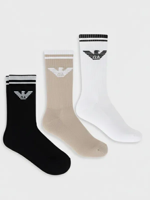 Pack 3 pares de calcetines Emporio Armani Sponge