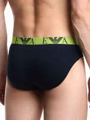 Pack 3 Slips Emporio Armani Bold Monogram Verde