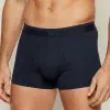 Boxer hombre azul marino canalé con cintura tonal águila centrada