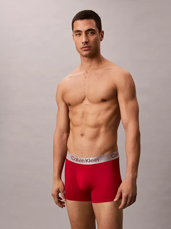 Pack 3 Boxers Calvin Klein Microfibra 0GU Negro/Gris/Rojo