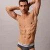 Pack 3 Slips Calvin Klein Microfibra 0GU Negro/Gris/Rojo