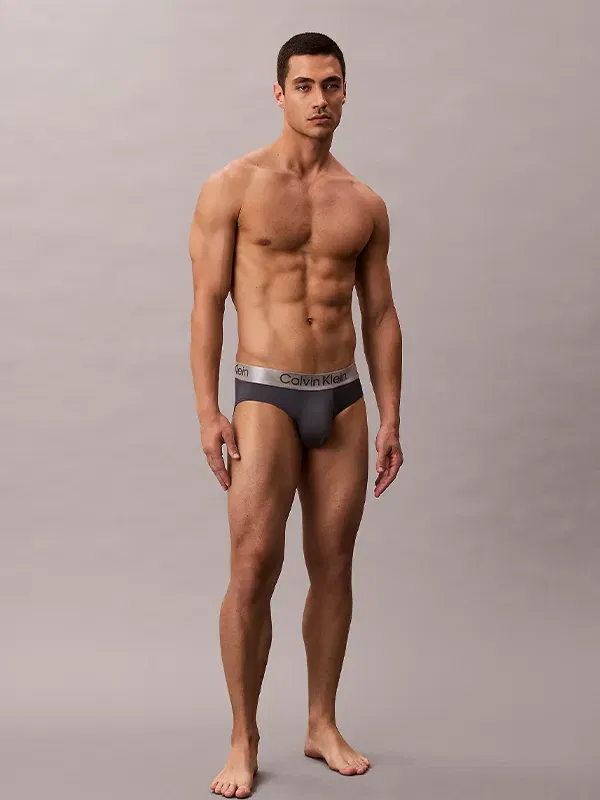 Pack 3 Slips Calvin Klein Microfibra 0GU Negro/Gris/Rojo