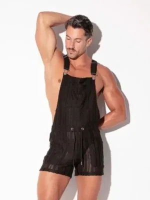 Peto corto Oasis de jacquard calado negro