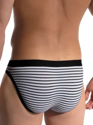 vista trasera slip olaf benz red2475 rayas blanco gris