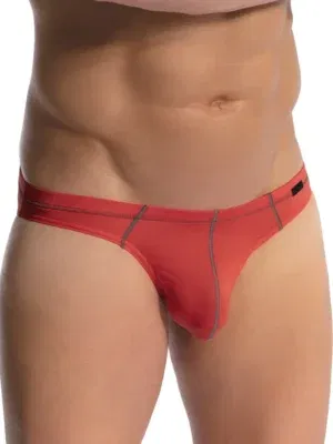 slip olaf benz red2479 rojo detalle frontal y costuras