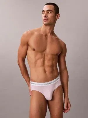Slip para hombre pack 3 Icon rosa/negro Calvin Klein