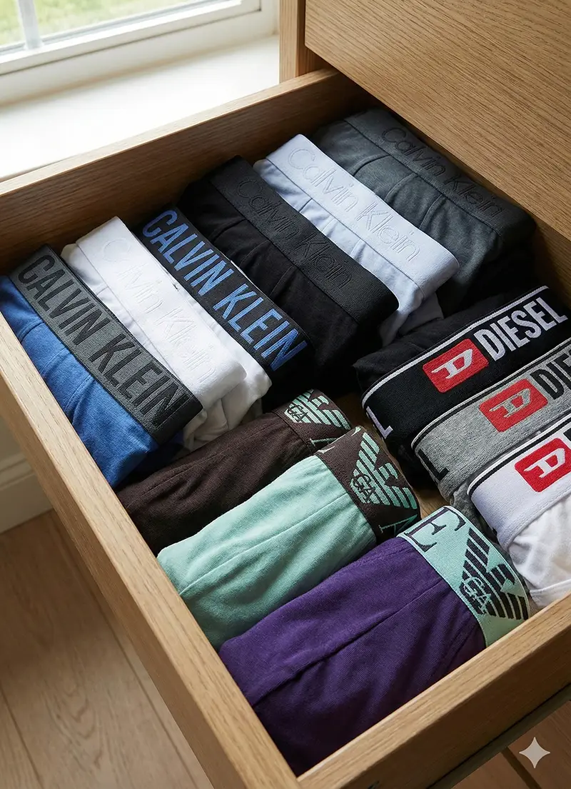 Como doblar los calzoncillos