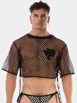 Crop Top Barcode Berlin Ruli Negro
