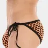 Slip Hombre con lazos Barcode Berlin Roso Naranja-Negro