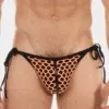Slip Hombre con lazos Barcode Berlin Roso Naranja-Negro