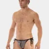 Slip Hombre con lazos Barcode Berlin Roso Negro