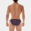 Slip Hombre con lazos Barcode Berlin Roso Morado-Negro