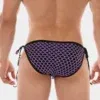Slip Hombre con lazos Barcode Berlin Roso Morado-Negro