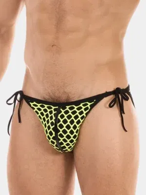 Slip Hombre con lazos Barcode Berlin Roso Amarillo-Negro