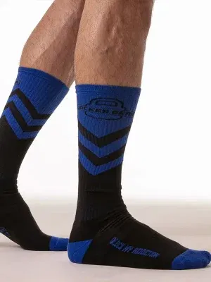 calcetines locker gear command socks negro azul largos fetish suela reforzada